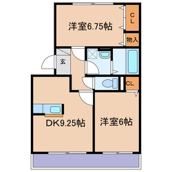 メルベーユの物件間取画像